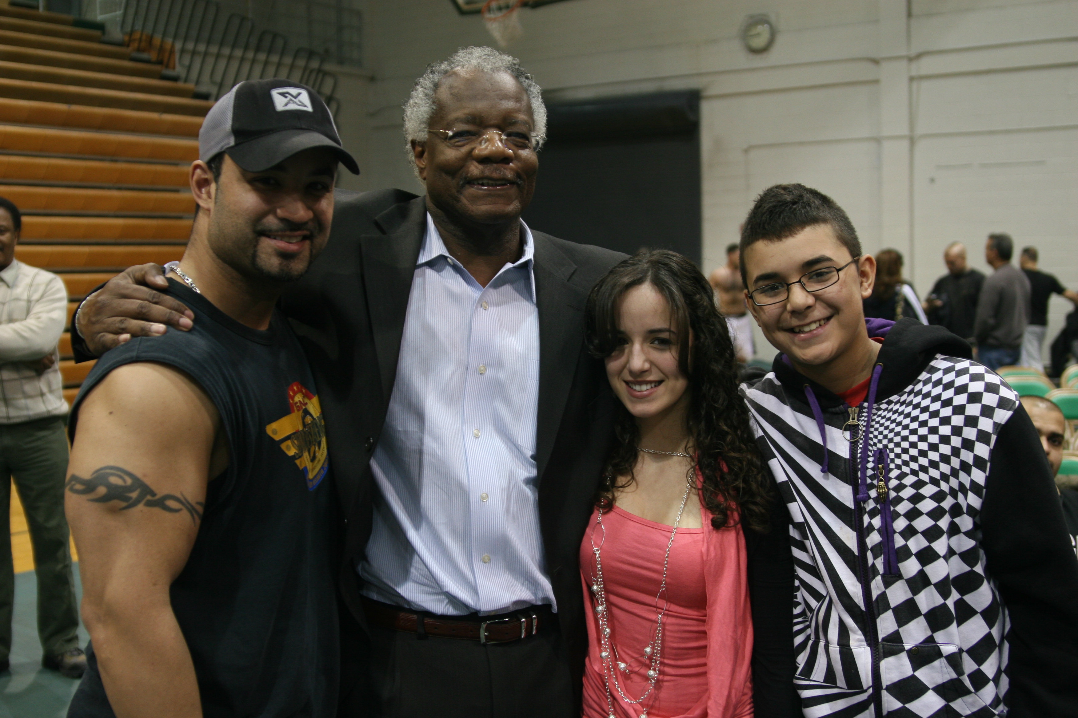 Dr Vernell  Patrick 2nd from left and fans of KAPMMA